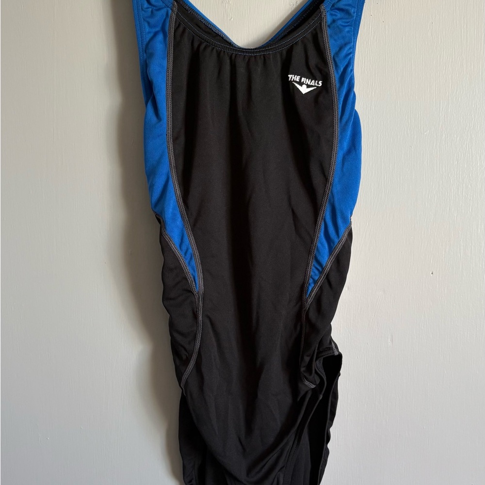 The Finals Women's Black and Blue One Piece Swimsuit